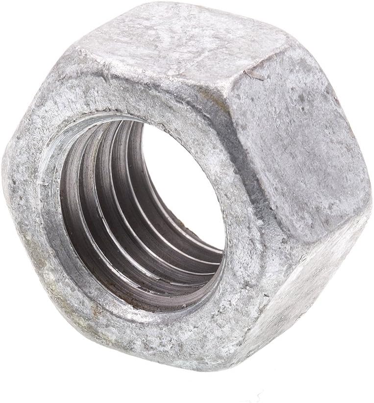 9073756 Finished Hex Nuts, 3/4 In.-10, A563 Grade A Hot Dip Galvanized Steel (10 Pack)